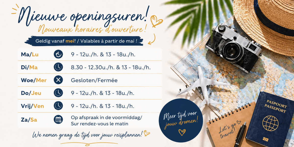 Goed nieuws… we zijn voortaan vaker open!